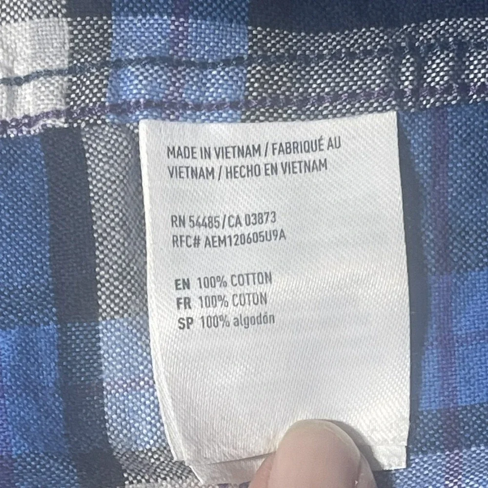 American Eagle Seriously Soft Plaid Flannel Shirt L